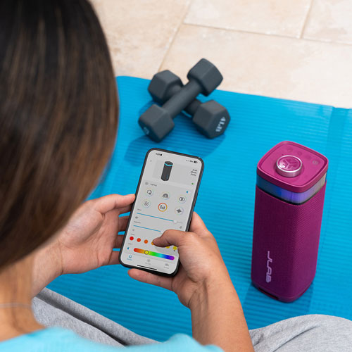 Haut-parleur de fête Bluetooth sans fil à l'épreuve des éclaboussures JBuds de JLab - Mûre