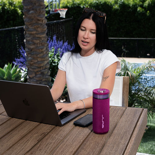 JLab Go Splashproof Bluetooth Wireless Party Speaker - Mulberry