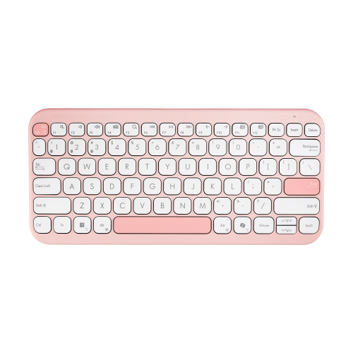ASUS  Marshmallow Keyboard (Wireless / Compact / Quiet / Durable / / Kw100) In Pink