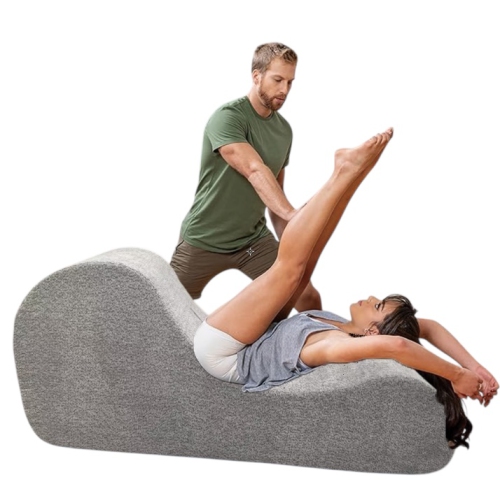 Canapé à compression – Chaise longue ergonomique en velours stylisé, canapé-lit – Parfait pour le yoga, les étirements, la détente et l'exercice