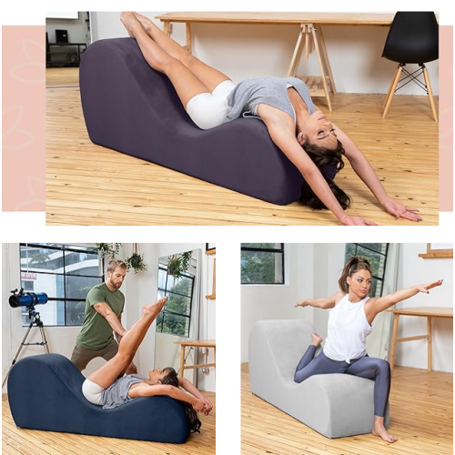Canapé à compression – Chaise longue ergonomique en velours stylisé, canapé-lit – Parfait pour le yoga, les étirements, la détente et l'exercice