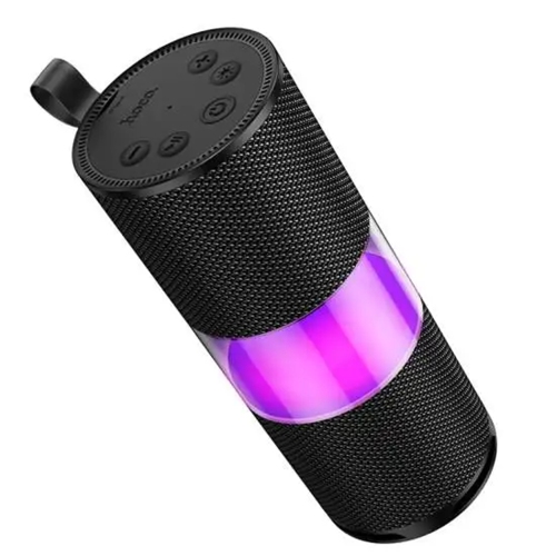 Portable Wireless Bluetooth 5.4 LED Stereo Bass Speaker for Travel Indoor Outdoor Party, Black