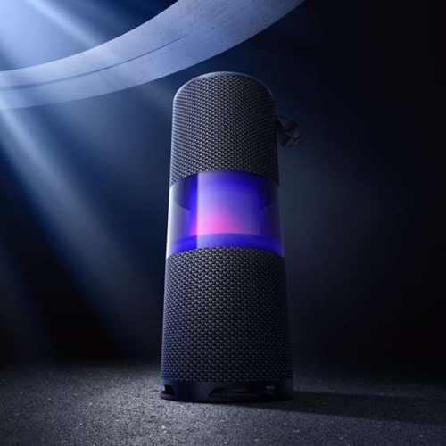 Portable Wireless Bluetooth 5.4 LED Stereo Bass Speaker for Travel Indoor Outdoor Party, Black