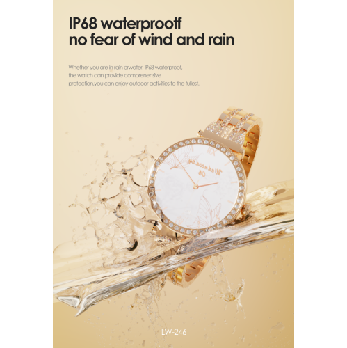 LENYES Tiffany Smartwatch | 1.19″ AMOLED • BT 5.3 • Wireless Charging • 20-Day Standby • IP68 Waterproof • Bluetooth