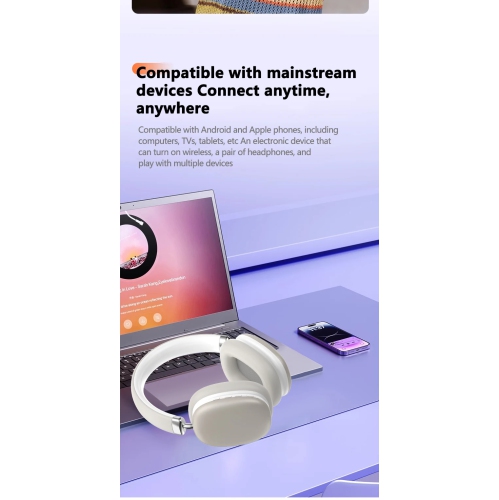 Bluetooth Wireless Over-Ear Stereo Headphones Headsets with High Bass, Teal