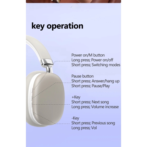 Bluetooth Wireless Over-Ear Stereo Headphones Headsets with High Bass, Teal