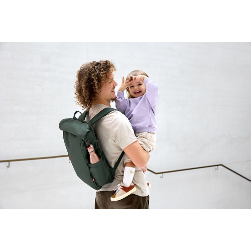 Lassig - Green Label - Diaper bag - Outdoor Rolltop Backpack - Dark olive