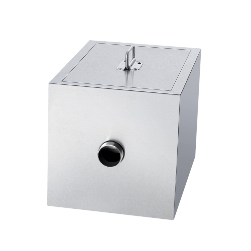 VEVOR 2.8 GPM Commercial Grease Trap, 8 LBS Grease Interceptor, Side Inlet Interceptor,Under Sink Stainless Steel Grease Trap,Waste Water Oil-water