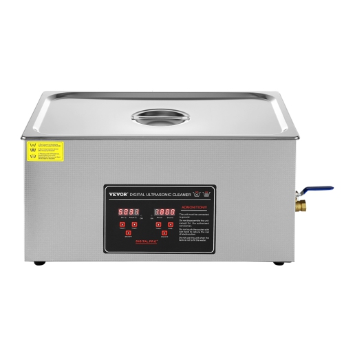 VEVOR Ultrasonic Cleaner with Digital Timer & Heater, Professional Ultra Sonic Jewelry Cleaner, Stainless Steel Heated Cleaning Machine for Glasses