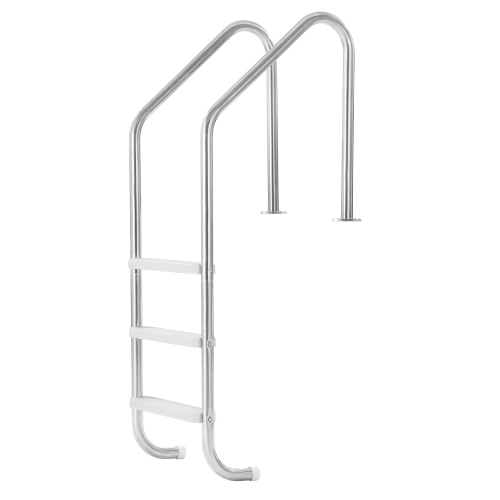 VEVOR  Swimming Pool Ladder, 3-Step Double Handrails Stairs w Non-Slip Heavy Duty Steps, Stainless Steel Load Capacity 265 Lbs, for 48-54 In