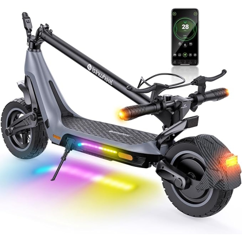isinwheel Z1 Electric Scooter for Adults - Black