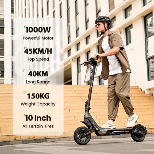 isinwheel Z1 Electric Scooter for Adults - Black