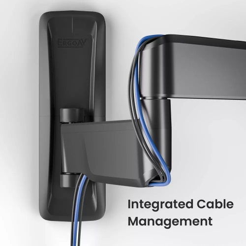 Support mural articulé moyen d'ErgoAV pour téléviseur de 32 à 65&nbsp;po