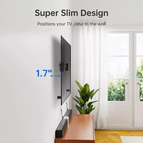 Support fixe discret d'ErgoAV pour téléviseur de 32 à 90 po