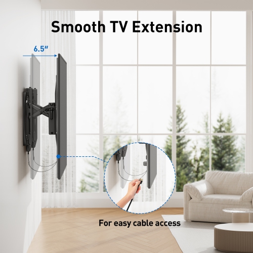 ErgoAV Extend, Tilt & Swivel TV Wall Mount for 42" to 98 to inch TV’S