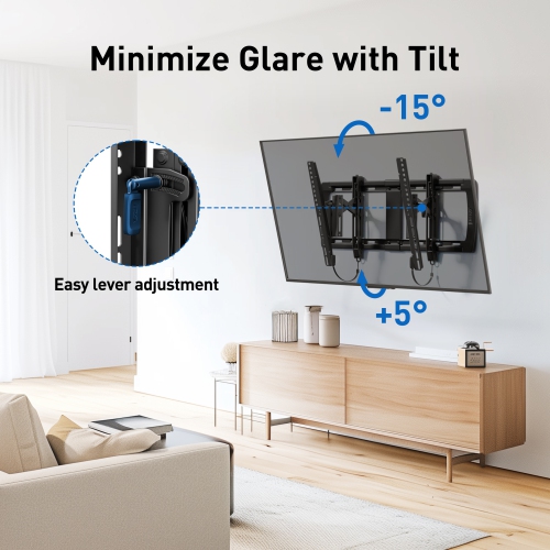 ErgoAV Extend, Tilt & Swivel TV Wall Mount for 42" to 98 to inch TV’S