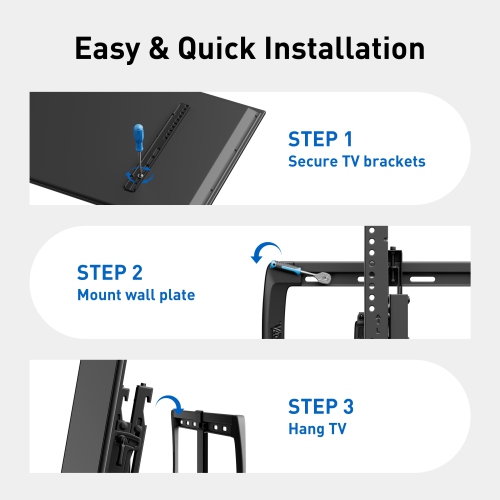 ErgoAV Extend, Tilt & Swivel TV Wall Mount for 42" to 98 to inch TV’S