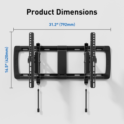 ErgoAV Extend, Tilt & Swivel TV Wall Mount for 42" to 98 to inch TV’S