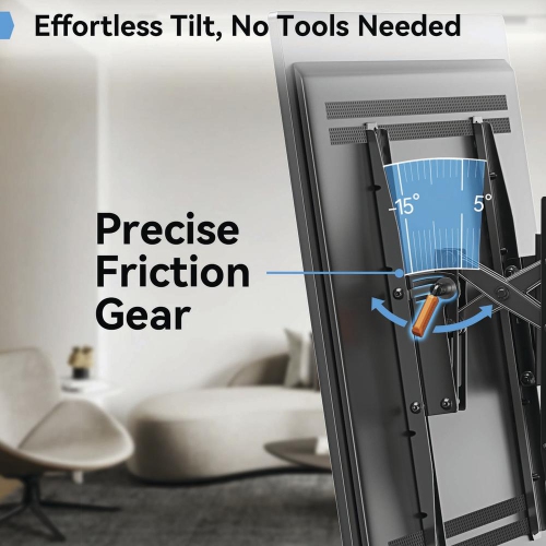 PERLESMITH Extend, Tilt & Swivel TV Wall Mount for 42 to 90 Inch TVs