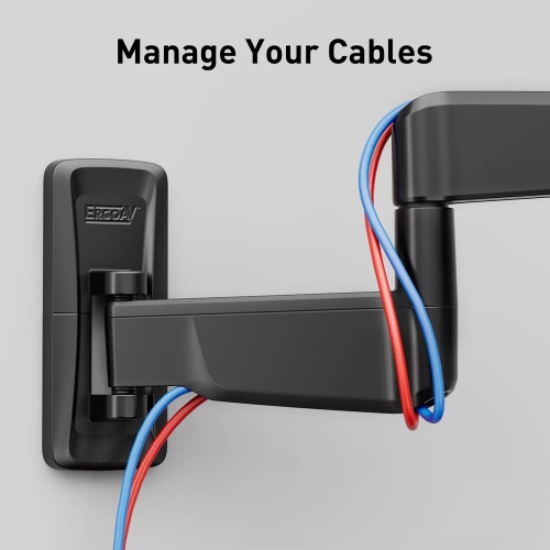 ErgoAV Small Full Motion TV Wall mount 19"- 43" TVs