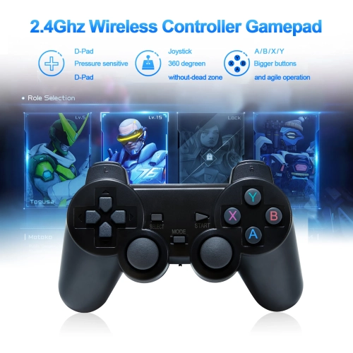58000 Game 256G Video Game Console 2.4G Double Wireless Controller Game Stick HD Retro Wireless Control
