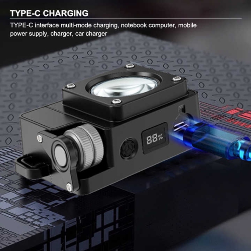 New LED camping light USB charging outdoor multi-function magnetic absorption multi-light source COB work maintenance light super long battery life