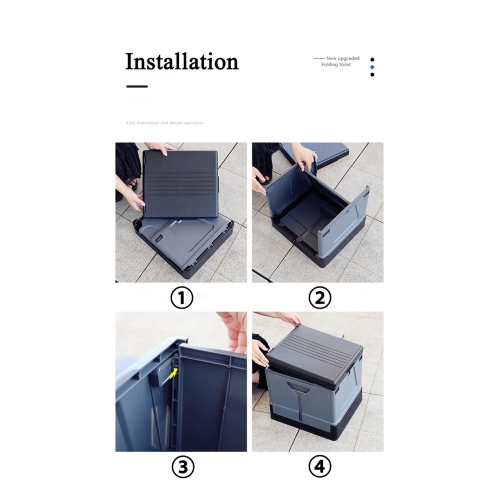 Toilettes portatives Camping Petit pot portatif avec couvercle Toilette pliante de voyage pour voiture de randonnée Tente de plage, Toilette de