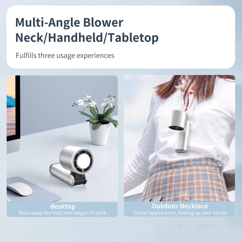 Ultra-light handheld fan 1-100 adjustable, 4000mAh USB rechargeableK801 Ice Compress Starry Gray [Super High Speed ​​100 Gears + Digital Display +