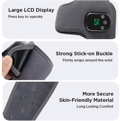 2 Packs Foot Massage,Triple Method Foot Massager 3-in-1 Electric Feet Warmer Wrap, Ankle Heating Pad for Pain Relief