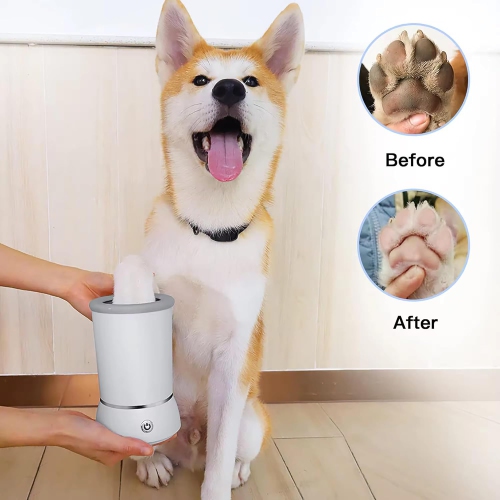 Automatic Dog Paw Cleaner,Electric Dog Paw Washer,Dog Foot Cleaning Machine USB Rechargeable,Pet Paw Washer Cup for Small Medium Large Dogs Cats