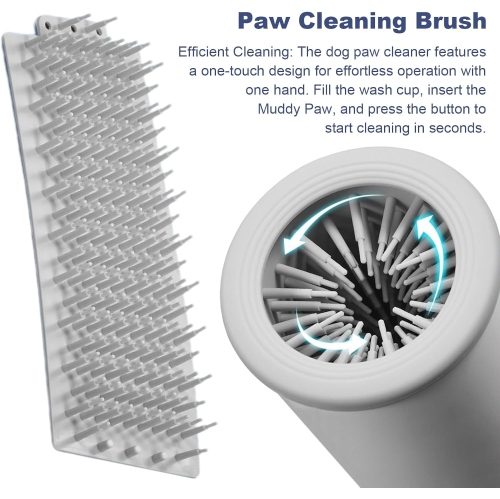 Automatic Dog Paw Cleaner,Electric Dog Paw Washer,Dog Foot Cleaning Machine USB Rechargeable,Pet Paw Washer Cup for Small Medium Large Dogs Cats