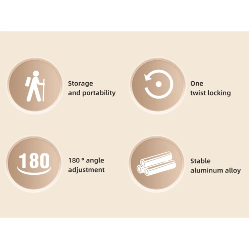 Support pliable en alliage d'aluminium pour téléphone mobile, support de lampe d'appoint LED, support de lampe, trépied portatif, trépied de bureau,