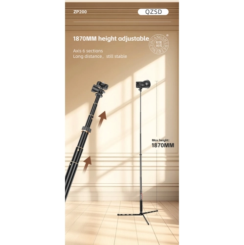 Support pliable en alliage d'aluminium pour téléphone mobile, support de lampe d'appoint LED, support de lampe, trépied portatif, trépied de bureau,