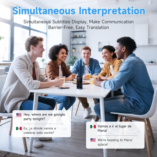 Offline language translation device, 142 languages two-way real-time voice translation, recording and photo AI translator, suitable for business