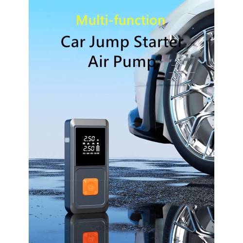 Car emergency starting power supply air pump all-in-one machine, outdoor self-driving portable battery starter ignition artifact - orange * 8000 mAh