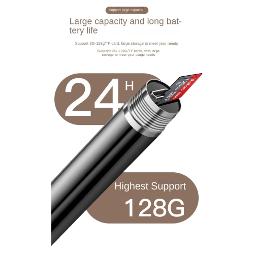 HD voice recorder, portable MP3 player with noise reduction and large capacity, suitable for lectures, meetings, work, interviews - 32GB + free