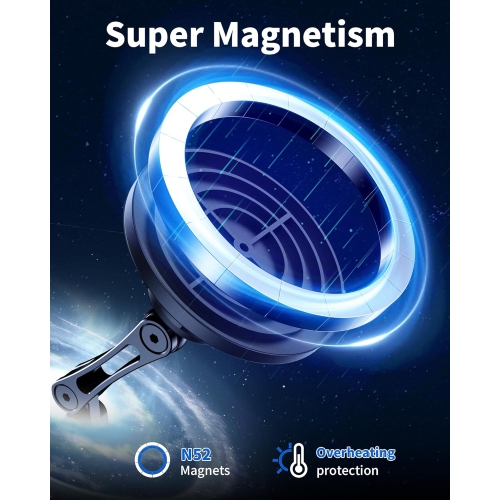 360° rotating magnetic car holder, magsafe mobile phone navigation holder car stable, fixed floating screen - standard version