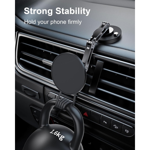 360° rotating magnetic car holder, magsafe mobile phone navigation holder car stable, fixed floating screen - standard version