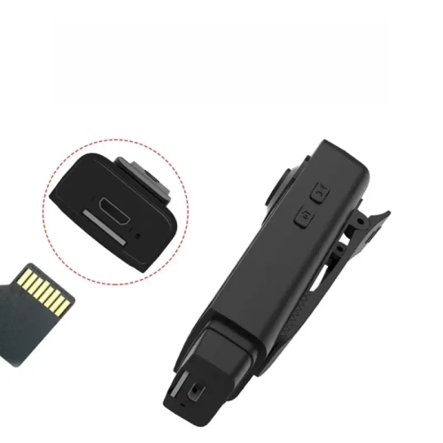 Mini body clip wearable security camera | 1080P HD + magnetic fixation | Intelligent detection, video recording and photo taking