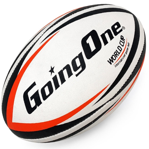 Going One Match Rugby Ball - Size 5 Game Ball, White