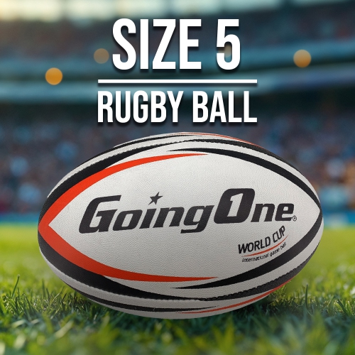 Going One Match Rugby Ball - Size 5 Game Ball, White