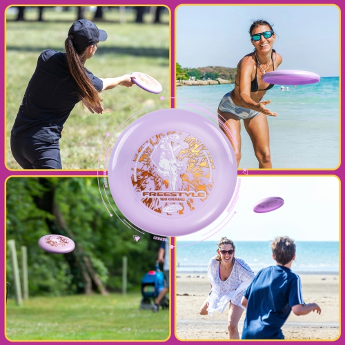 Wham-O Frisbee Freestyle Disc 160g, 10.5 Inch, Durable and Flexible PE for Outdoor Beach, Family Fun