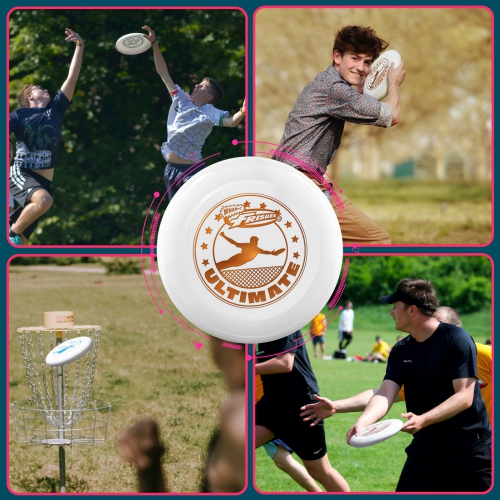 Wham-O Frisbee Official Ultimate 175g Flying Disc, 10.75 Inch, for Competition and Professional Training - 2 Pack