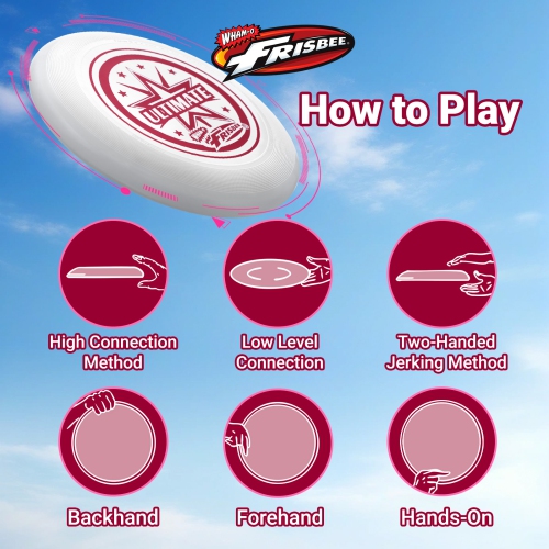 Wham-O Frisbee Official Ultimate 175g Flying Disc, 10.75 Inch, for Competition and Professional Training