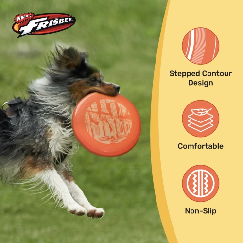 Wham-O Frisbee Cool Flyer Flying Disc, 9.95 Inch Lightweight Toy Outdoor Beach Park Backyard Game - 130g
