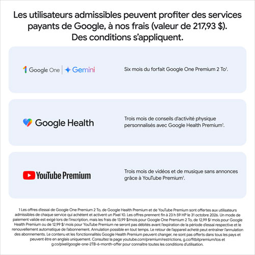 Pixel 10 Pro Fold de 512 Go de Google - Jade - Téléphone intelligent Android déverrouillé avec Gemini