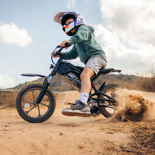 Gotrax Fitz Electric Dirt Bike (350W Motor/25km Battery Range/25km/h Top Speed) - Black
