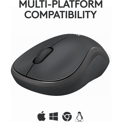 Remis à neuf Souris Bluetooth sans fil compacte M240 Silent de Logitech Batterie de 18 mois à suivi fluide pour Windows, Mac, Chrome, compatible avec
