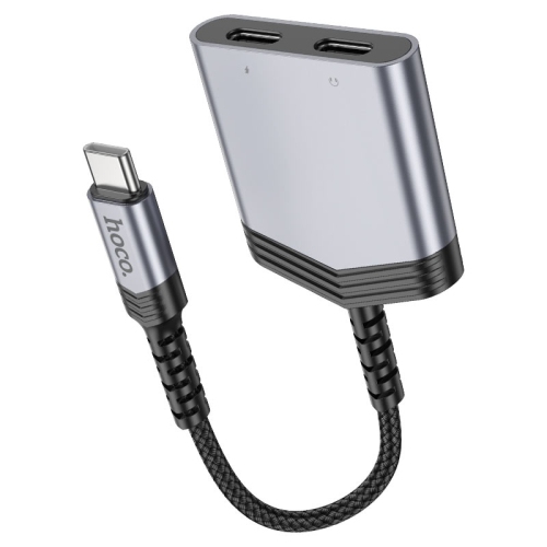 2 in 1 USB-C Male to 2x USB-C Female Audio Adapter Connector Converter