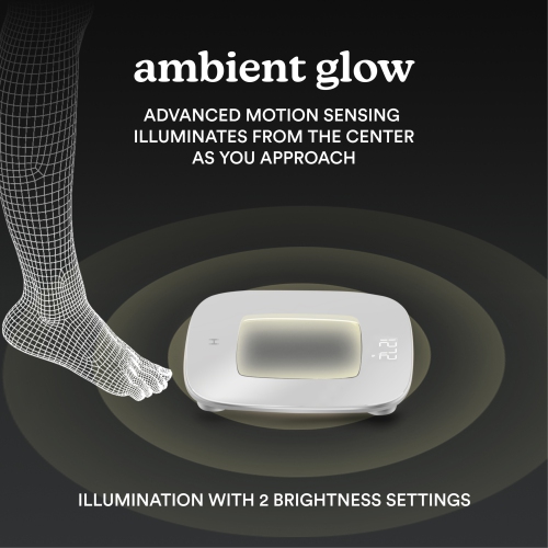 Balance de bain numérique Glo de HoMedics avec lumière à détection de mouvement